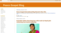 Desktop Screenshot of blog.peacegospel.org